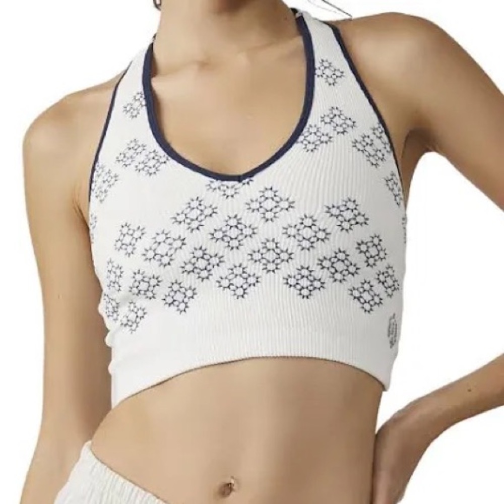 Free People Movement Embroidered Free Throw top